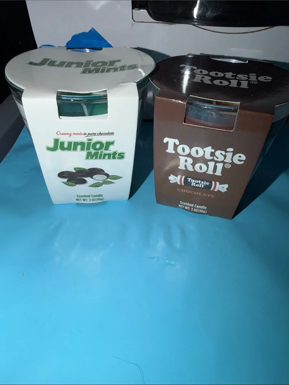 Junior Mints & Tootsie Roll Scented Candles - Mint & Chocolate
